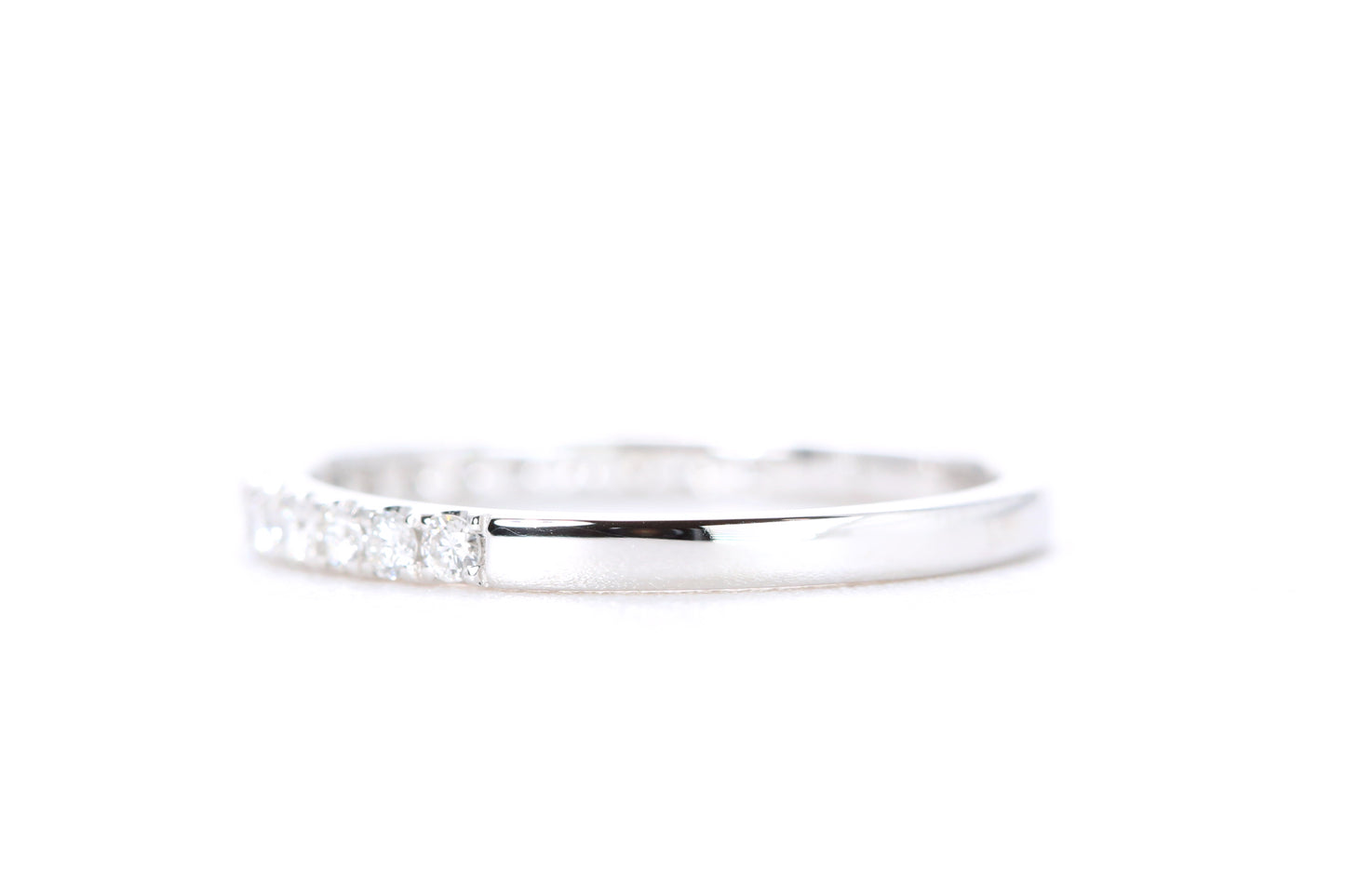 Micro Pavé Diamond Ring 1/3 Carat in White Gold