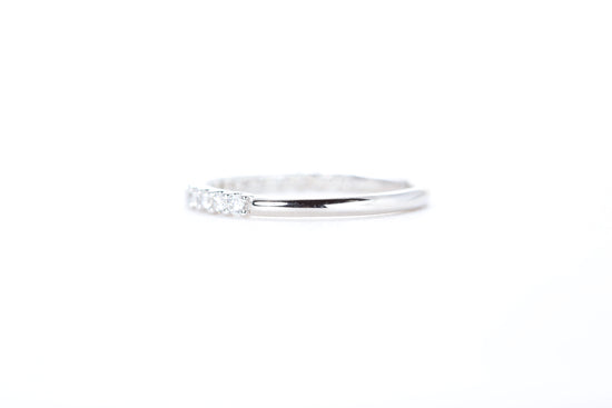 Micro Pavé 1/3 Carat Diamond Ring in 18K White Gold