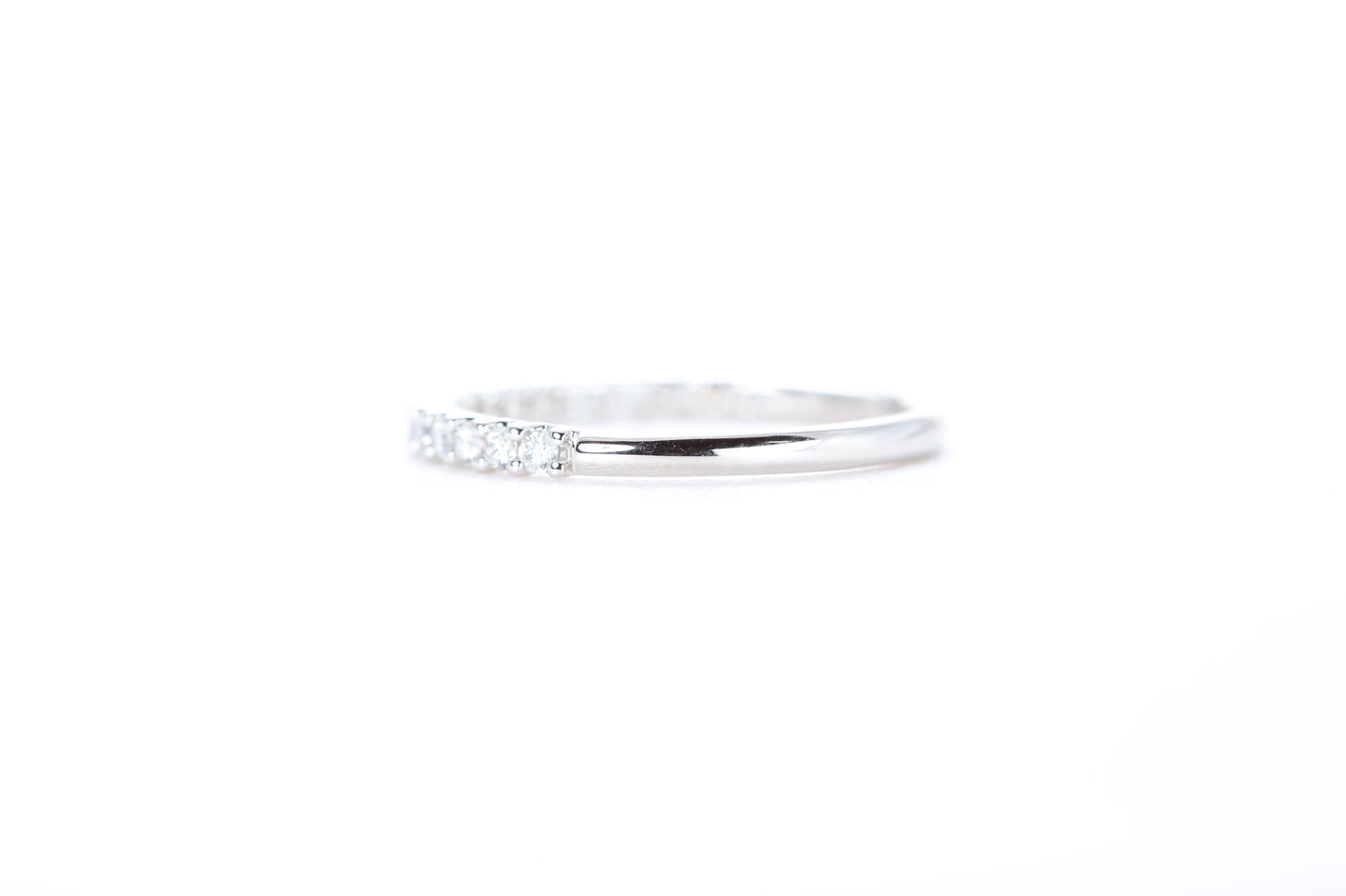 Micro Pavé 1/3 Carat Diamond Ring in 18K White Gold