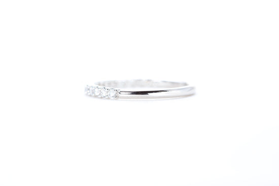 Micro Pavé 1/3 Carat Diamond Ring in 18K White Gold