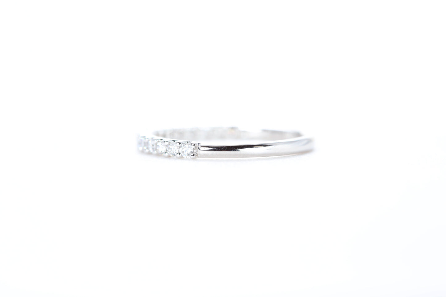 Micro Pavé 1/3 Carat Diamond Ring in 18K White Gold