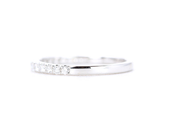 Micro Pavé Diamond Ring 1/3 Carat in White Gold