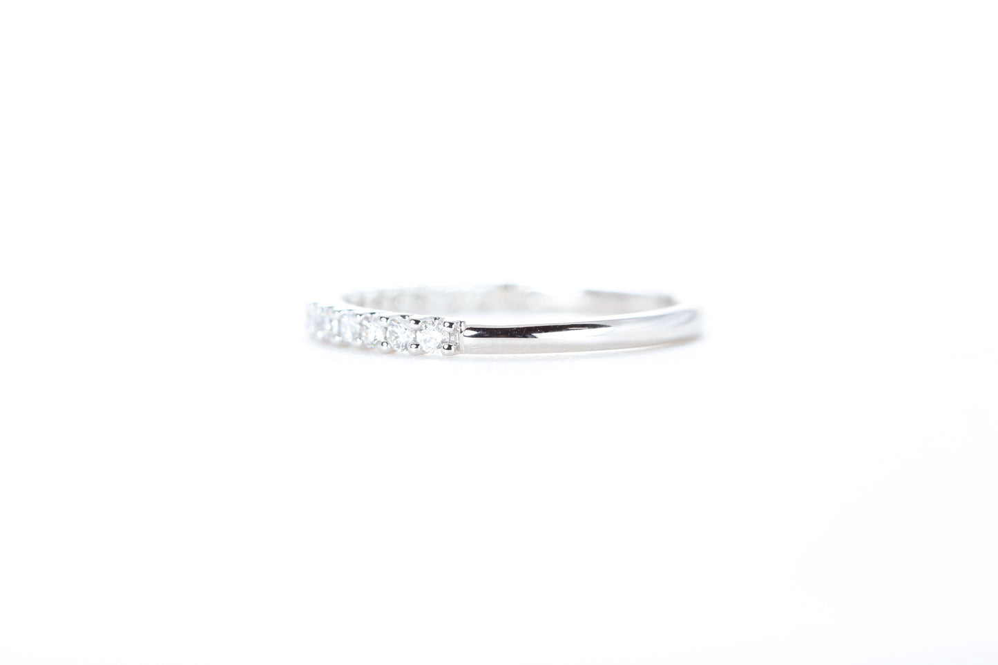Micro Pavé 1/3 Carat Diamond Ring in 18K White Gold