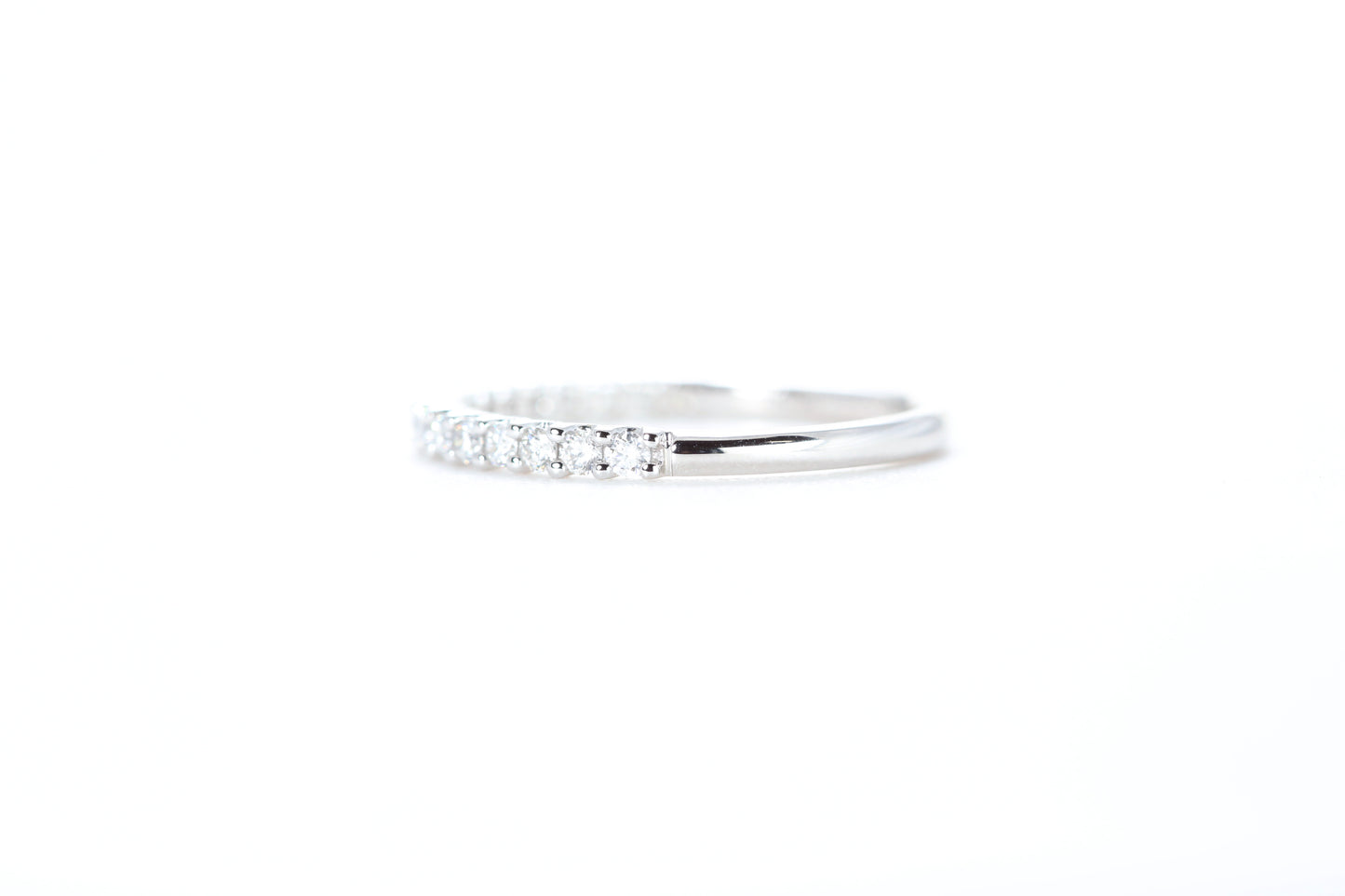 Micro Pavé 1/3 Carat Diamond Ring in 18K White Gold