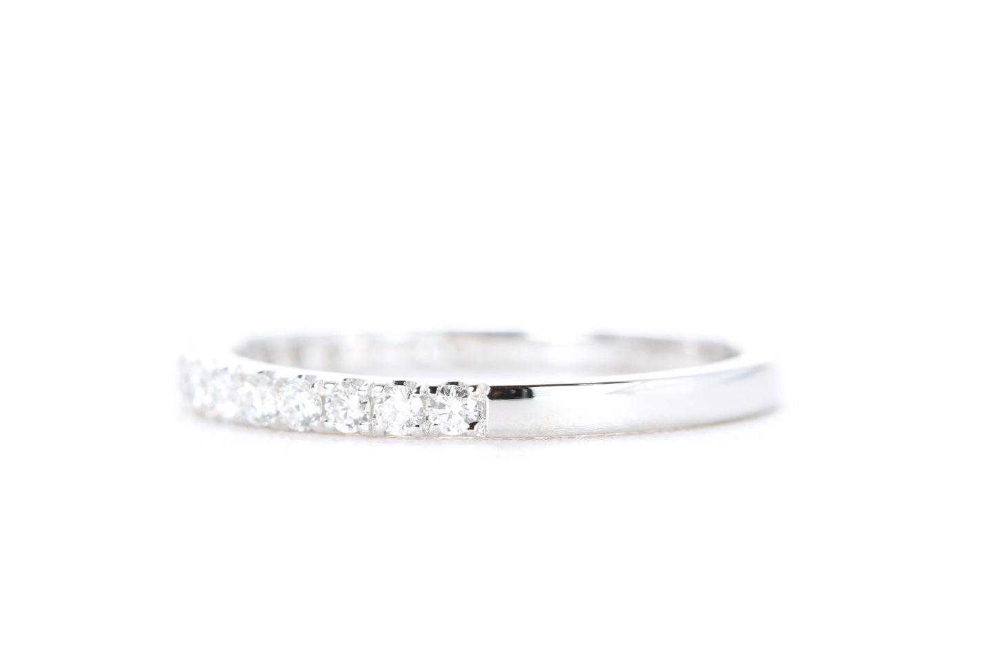 Micro Pavé Diamond Ring 1/3 Carat in White Gold