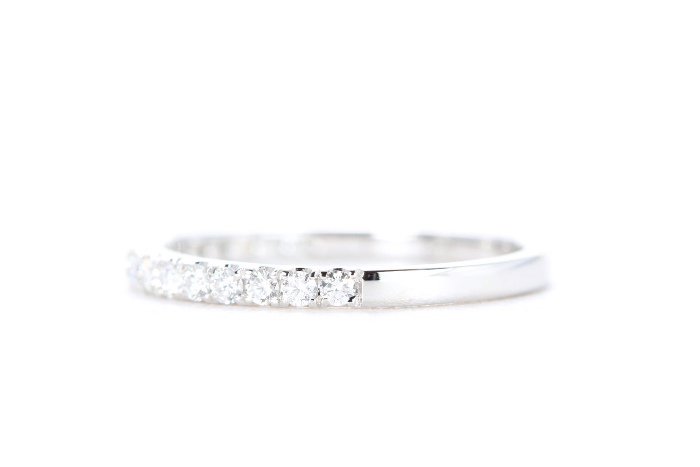 Micro Pavé Diamond Ring 1/3 Carat in White Gold