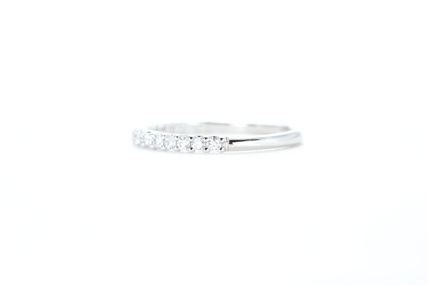 Micro Pavé 1/3 Carat Diamond Ring in 18K White Gold