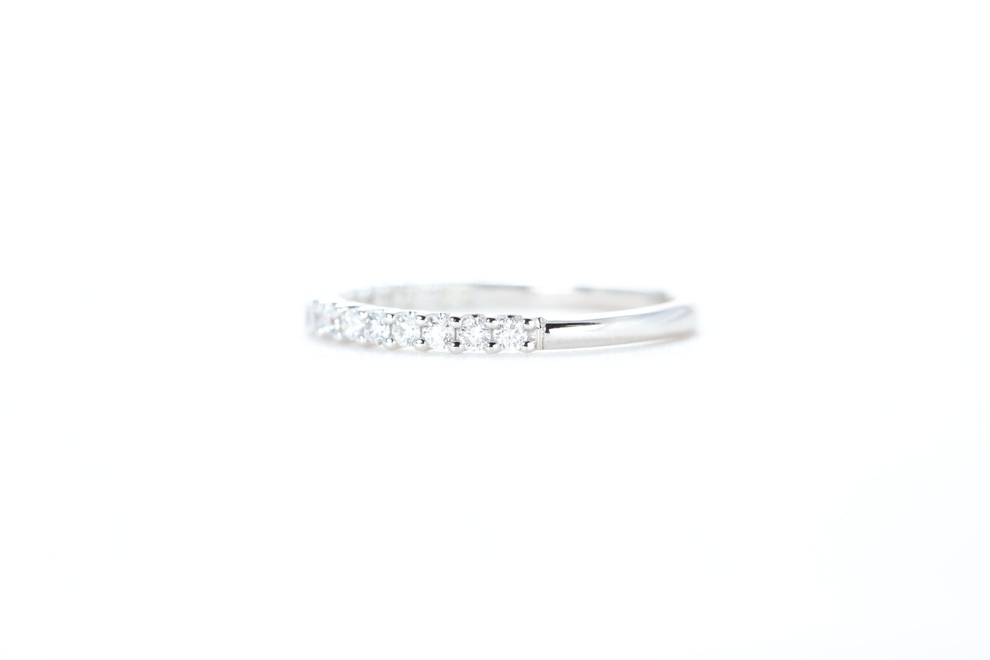 Micro Pavé 1/3 Carat Diamond Ring in 18K White Gold