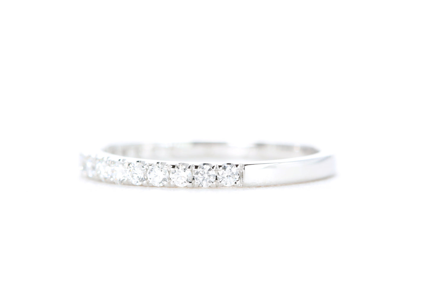 Micro Pavé Diamond Ring 1/3 Carat in White Gold