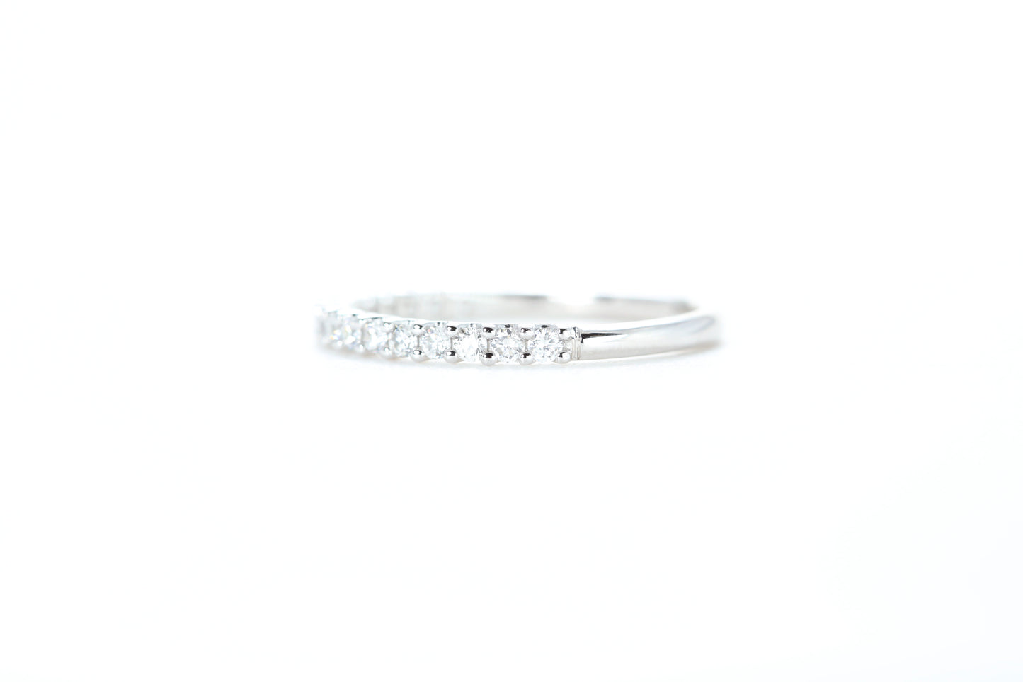 Micro Pavé 1/3 Carat Diamond Ring in 18K White Gold