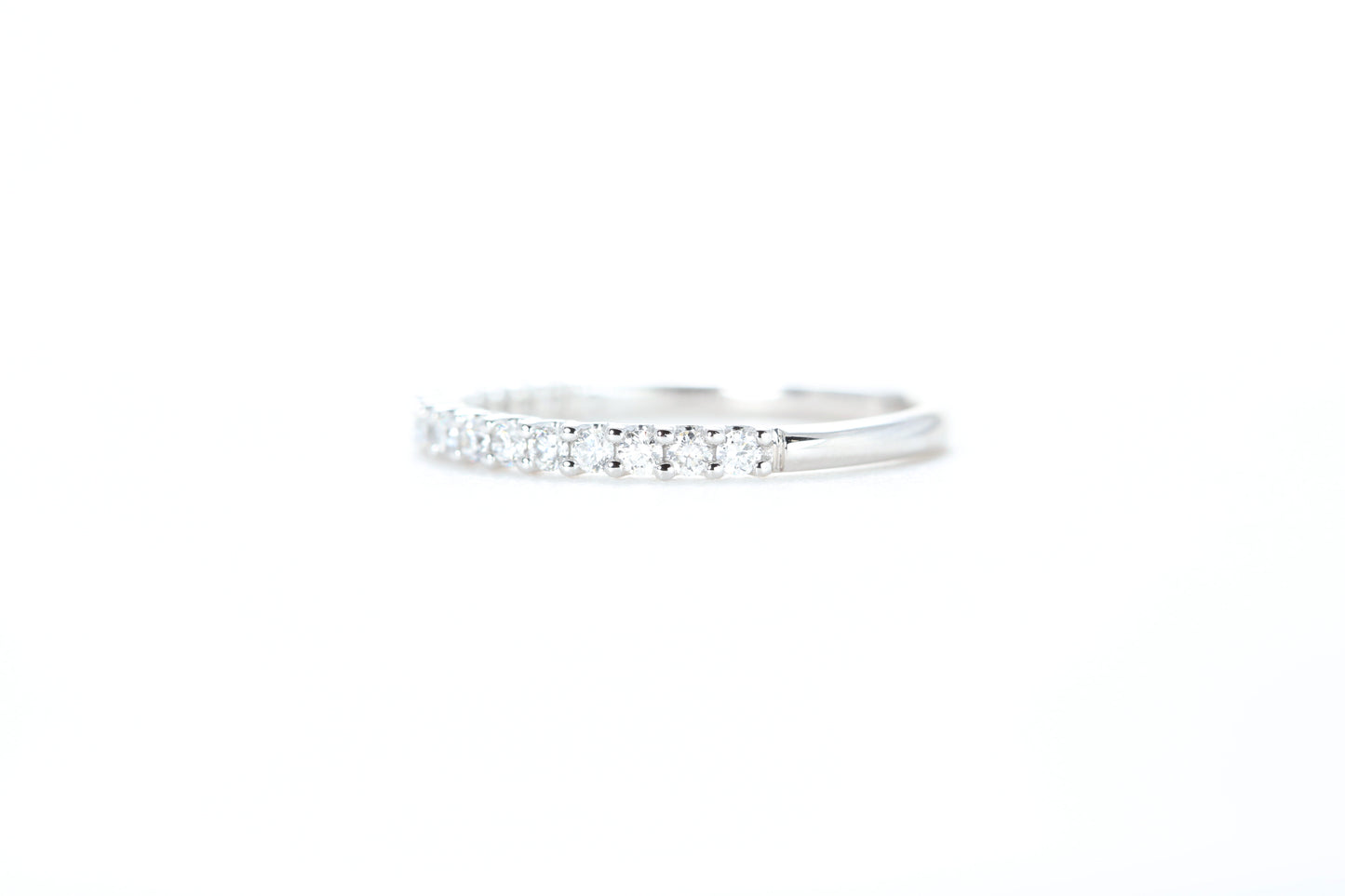 Micro Pavé 1/3 Carat Diamond Ring in 18K White Gold