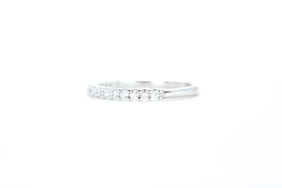 Micro Pavé 1/3 Carat Diamond Ring in 18K White Gold