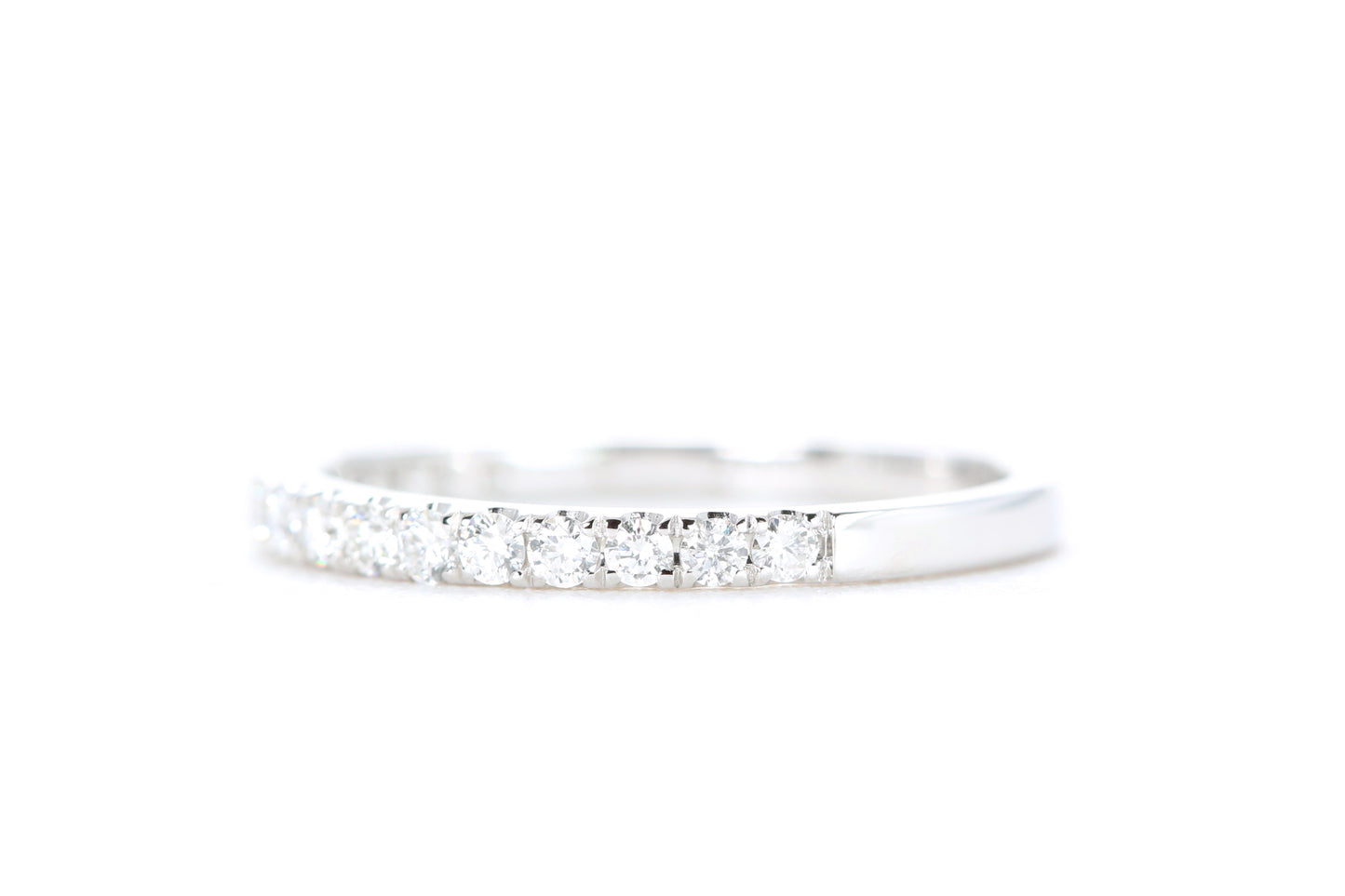 Micro Pavé Diamond Ring 1/3 Carat in White Gold