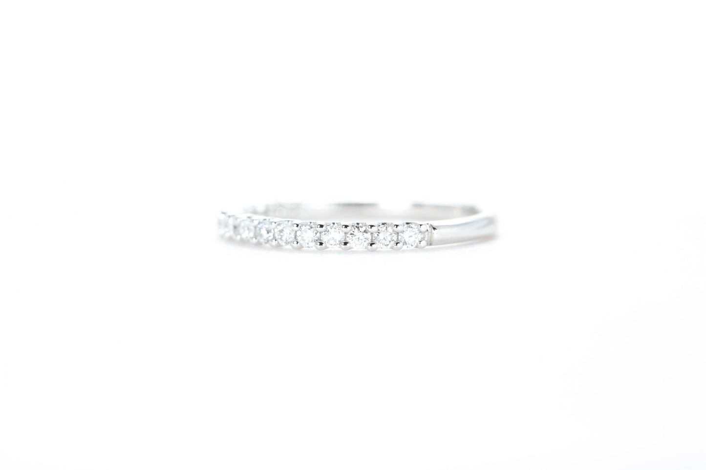 Micro Pavé 1/3 Carat Diamond Ring in 18K White Gold
