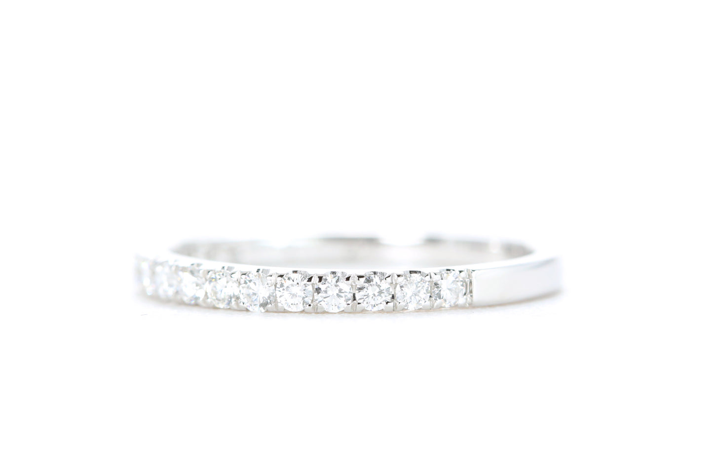 Micro Pavé Diamond Ring 1/3 Carat in White Gold