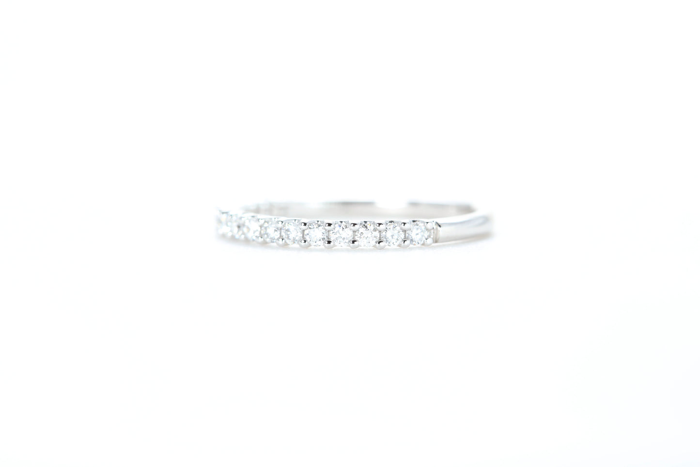 Micro Pavé 1/3 Carat Diamond Ring in 18K White Gold