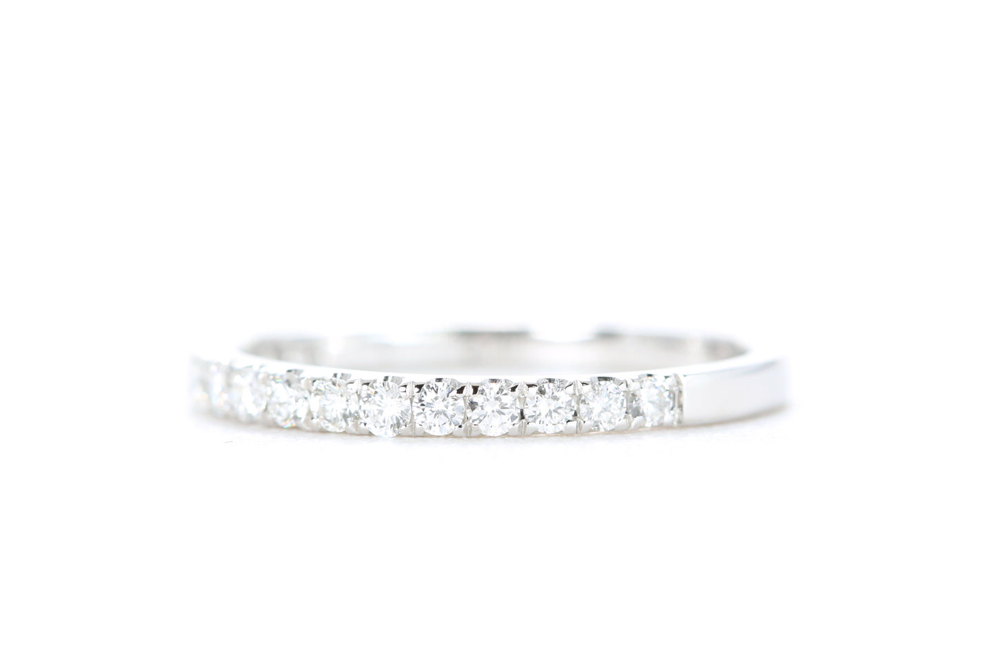 Micro Pavé Diamond Ring 1/3 Carat in White Gold