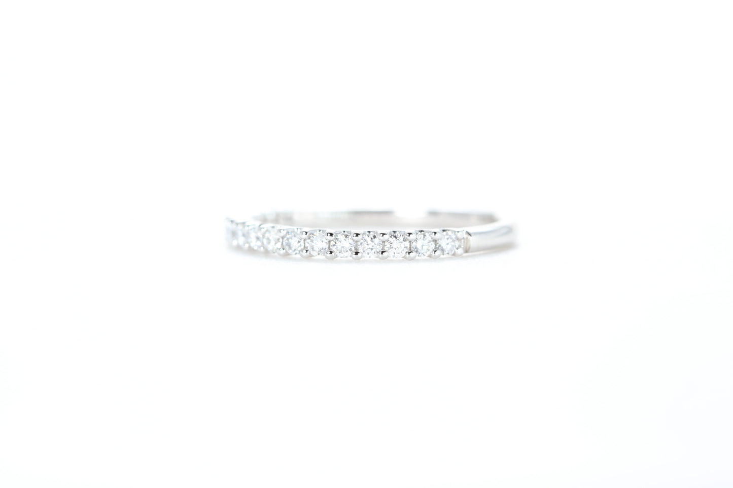 Micro Pavé 1/3 Carat Diamond Ring in 18K White Gold