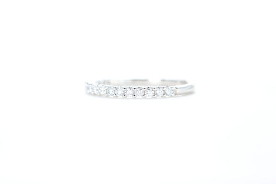 Micro Pavé 1/3 Carat Diamond Ring in 18K White Gold