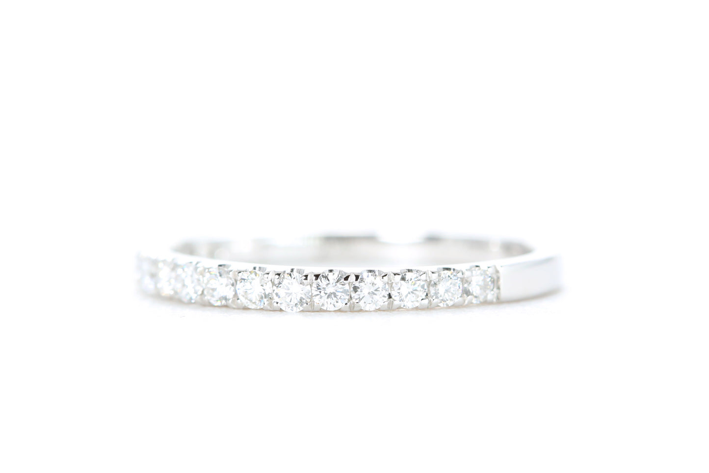 Micro Pavé Diamond Ring 1/3 Carat in White Gold