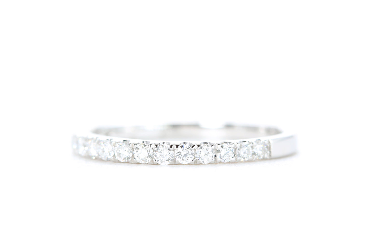 Micro Pavé Diamond Ring 1/3 Carat in White Gold