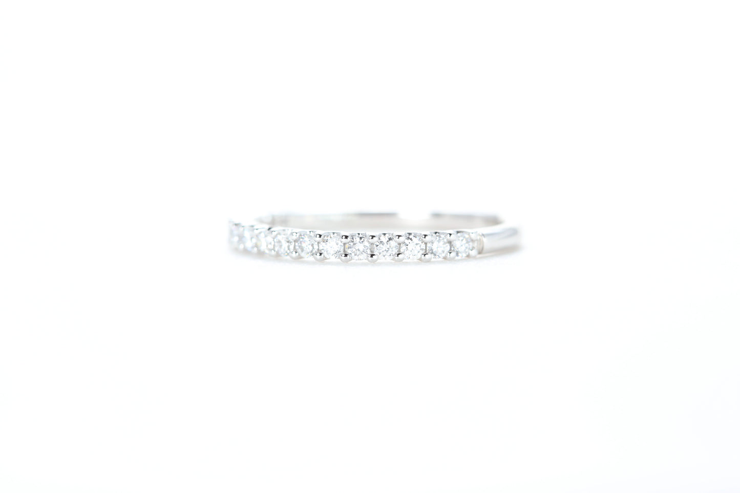 Micro Pavé 1/3 Carat Diamond Ring in 18K White Gold