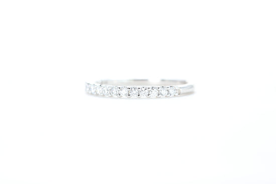 Micro Pavé 1/3 Carat Diamond Ring in 18K White Gold
