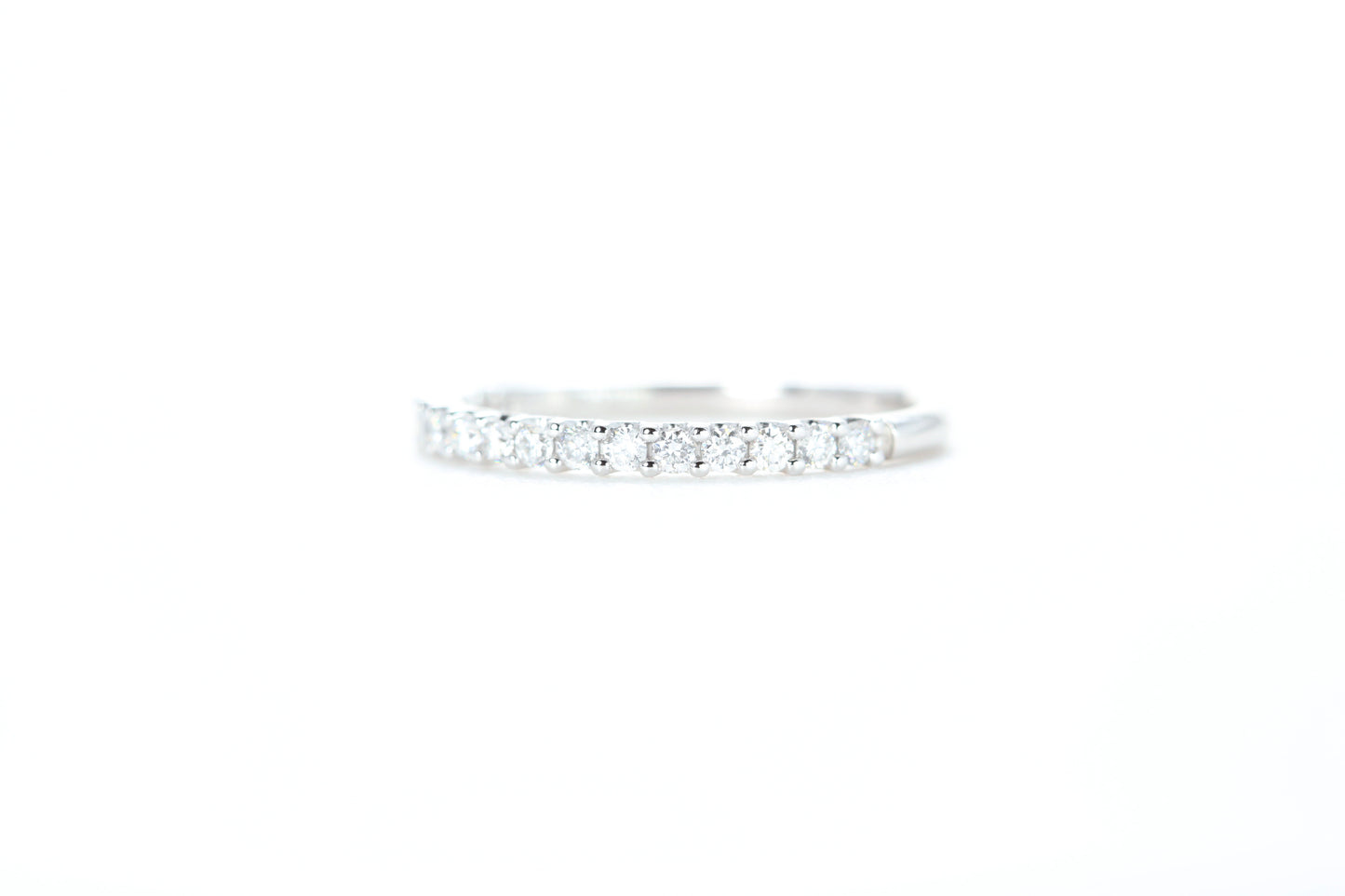 Micro Pavé 1/3 Carat Diamond Ring in 18K White Gold