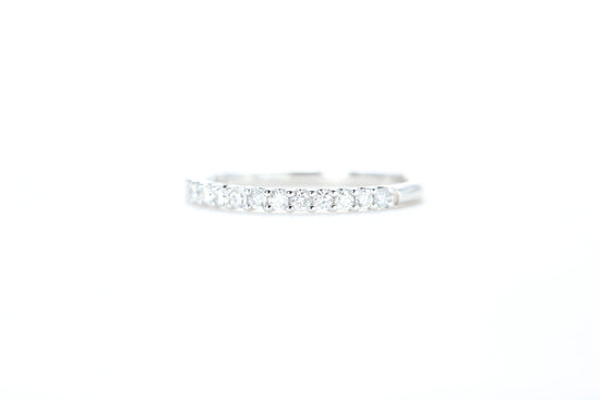 Micro Pavé 1/3 Carat Diamond Ring in 18K White Gold