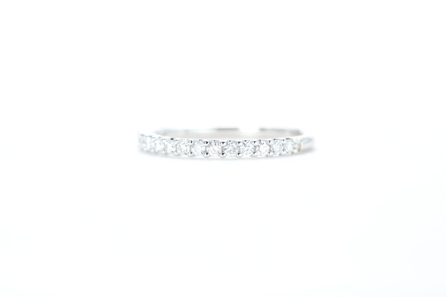 Micro Pavé 1/3 Carat Diamond Ring in 18K White Gold