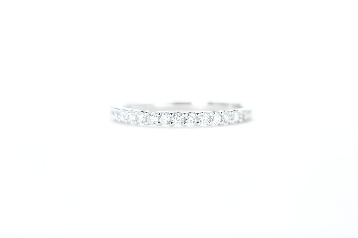 Micro Pavé 1/3 Carat Diamond Ring in 18K White Gold