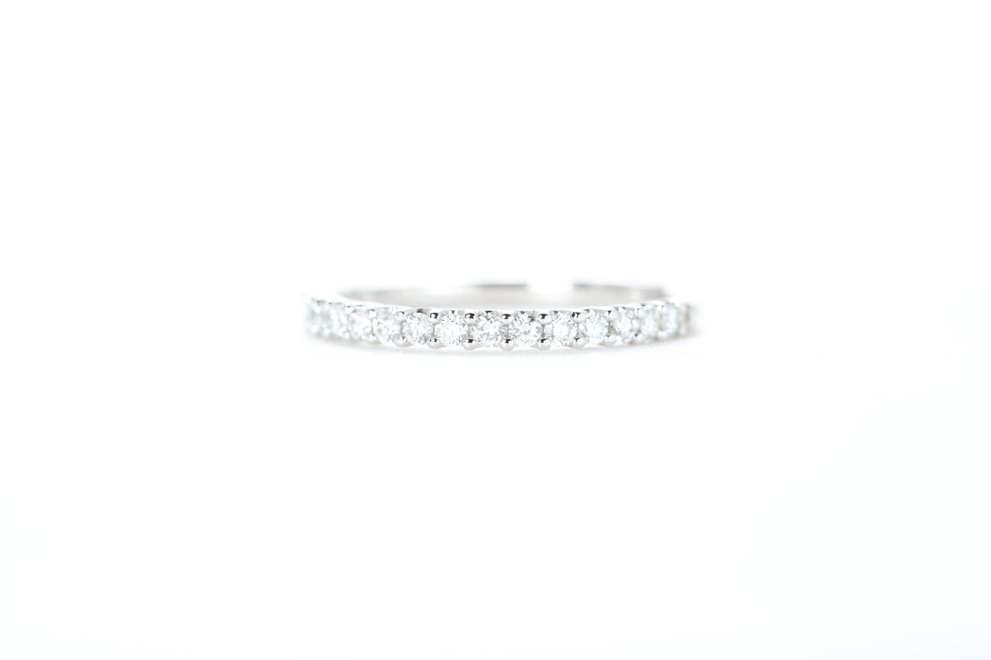 Micro Pavé 1/3 Carat Diamond Ring in 18K White Gold
