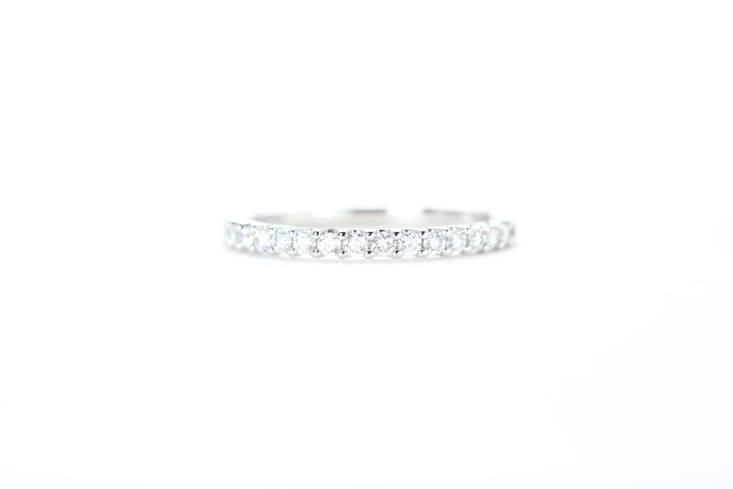 Micro Pavé 1/3 Carat Diamond Ring in 18K White Gold