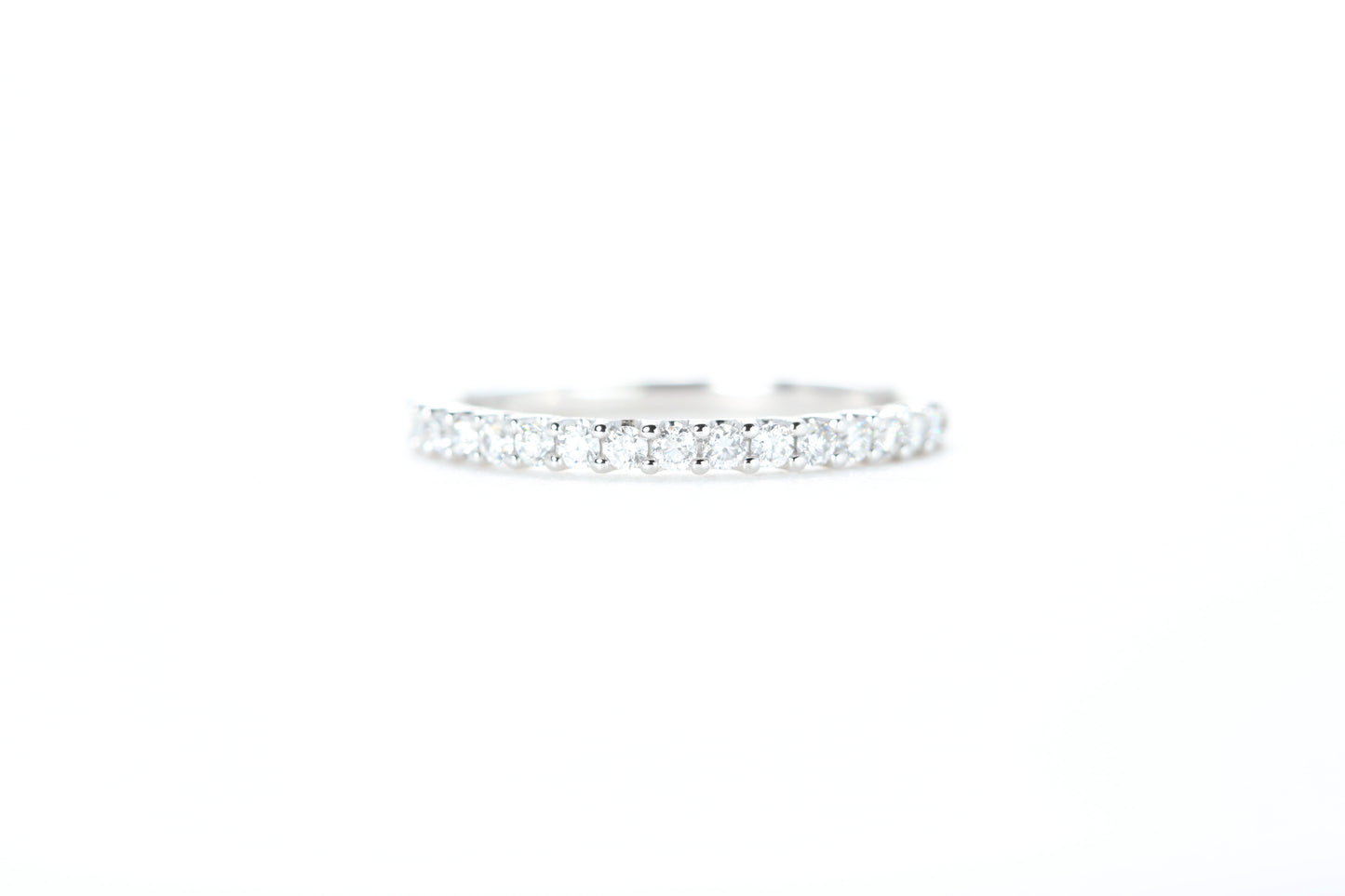 Micro Pavé 1/3 Carat Diamond Ring in 18K White Gold