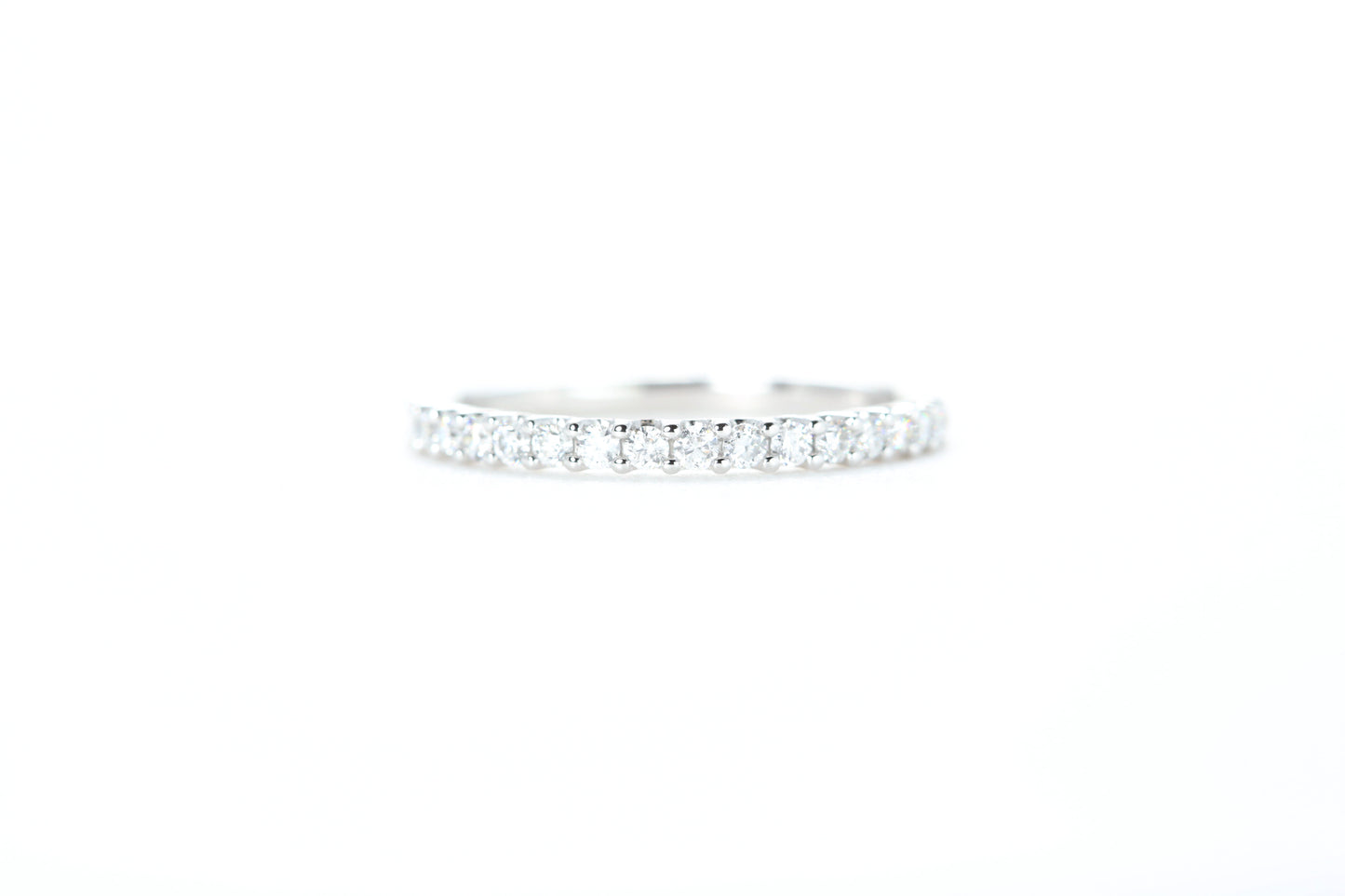 Micro Pavé 1/3 Carat Diamond Ring in 18K White Gold