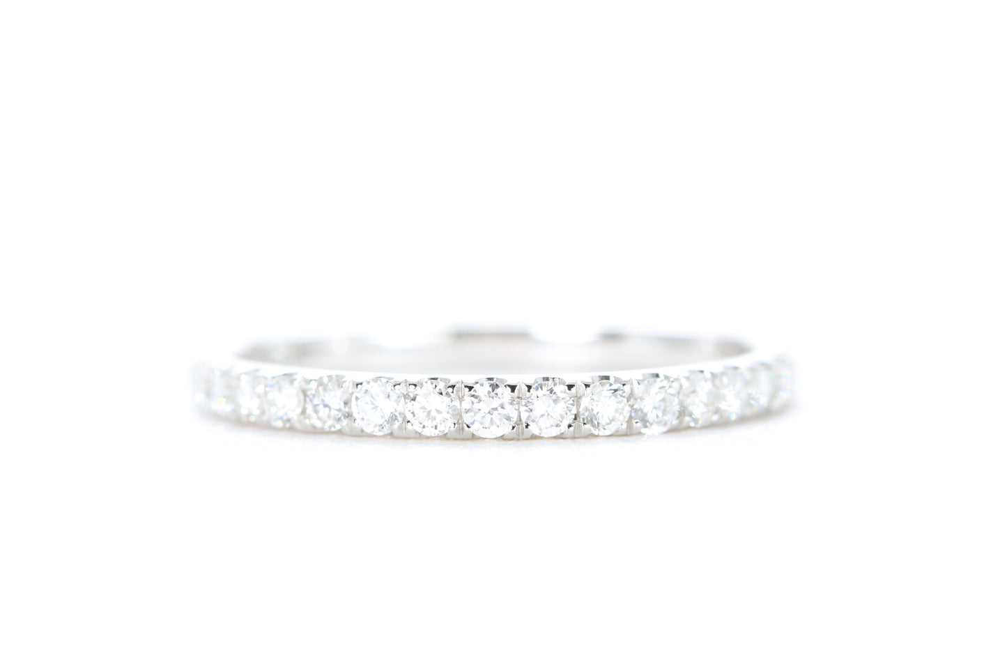 Micro Pavé Diamond Ring 1/3 Carat in White Gold