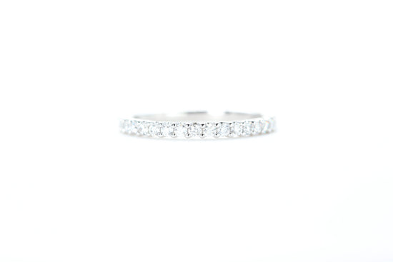 Micro Pavé 1/3 Carat Diamond Ring in 18K White Gold