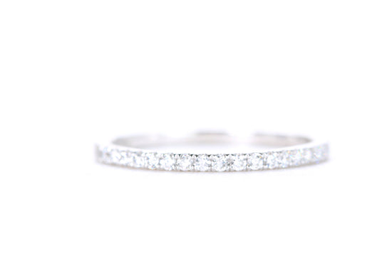 Micro Pavé Diamond Ring 1/4 Carat in Platinum