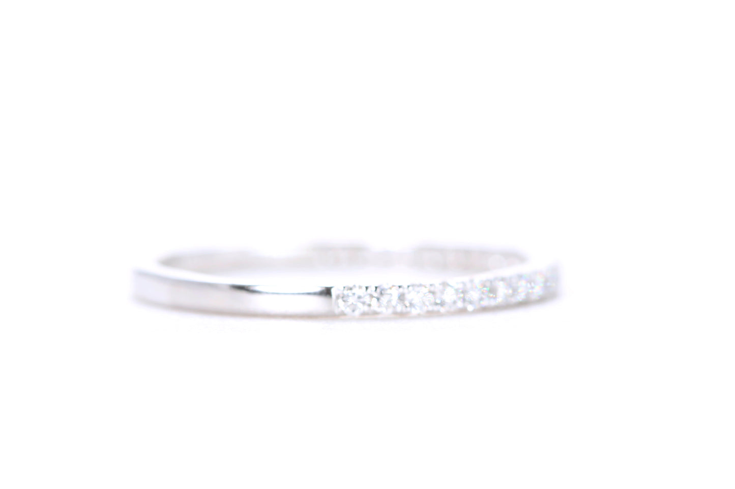 Micro Pavé Diamond Ring 1/4 Carat in Platinum