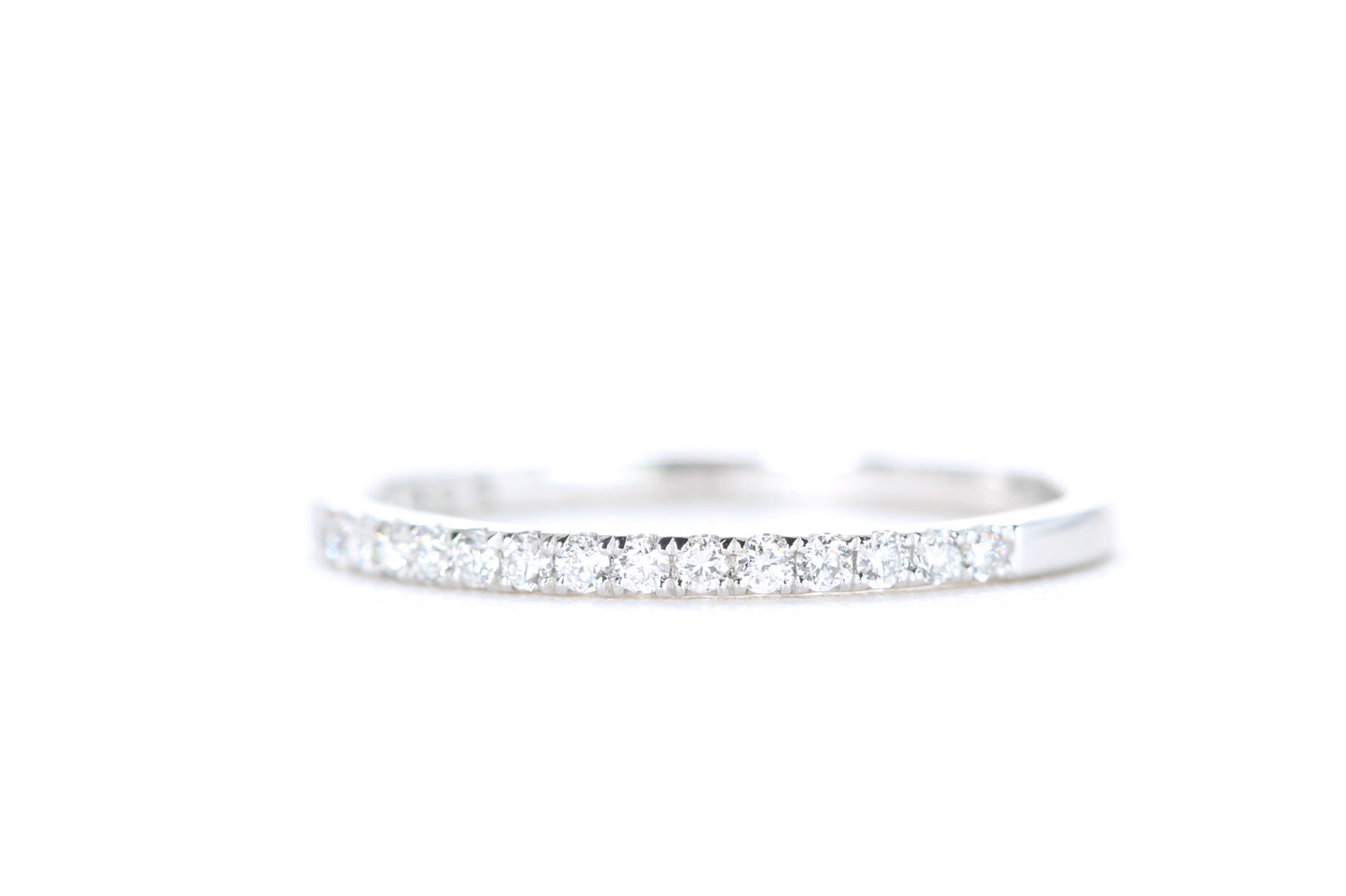 Micro Pavé Diamond Ring 1/4 Carat in Platinum