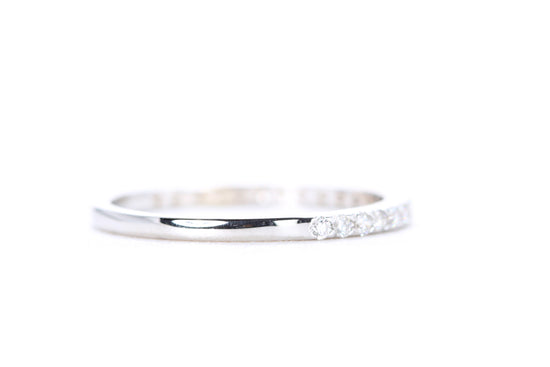 Load image into Gallery viewer, Micro Pavé Diamond Ring 1/4 Carat in White Gold
