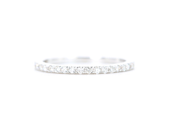 Load image into Gallery viewer, Micro Pavé Diamond Ring 1/4 Carat in White Gold
