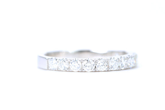 Micro Pavé 3/4 Carat Diamond Ring in 14K White Gold