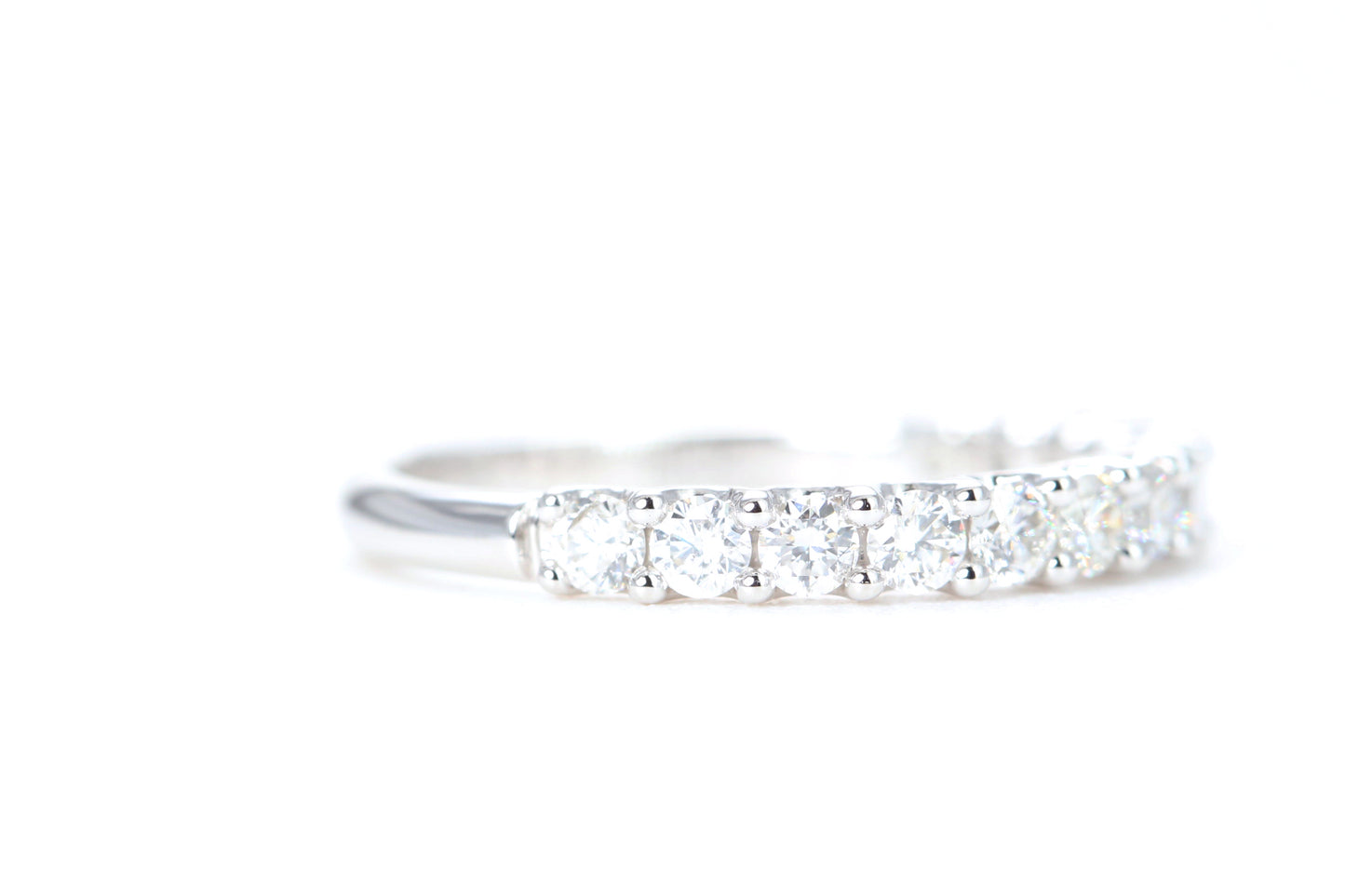 Micro Pavé 3/4 Carat Diamond Ring in 14K White Gold