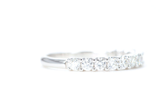 Micro Pavé 3/4 Carat Diamond Ring in 14K White Gold