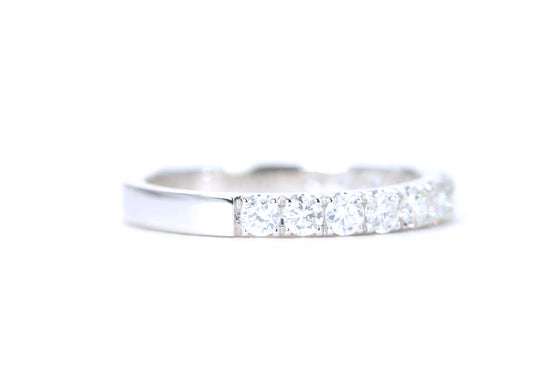 Micro Pavé 3/4 Carat Diamond Ring in 14K White Gold