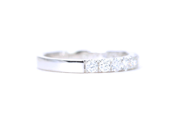 Micro Pavé 3/4 Carat Diamond Ring in 14K White Gold