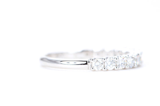 Micro Pavé 3/4 Carat Diamond Ring in 14K White Gold