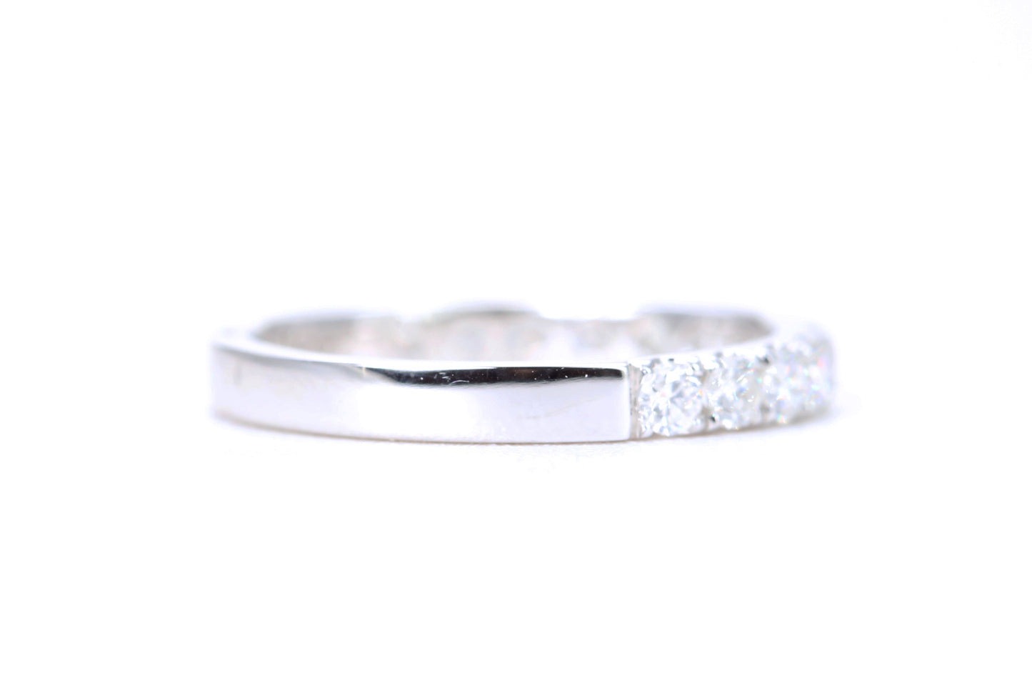 Load image into Gallery viewer, Micro Pavé 3/4 Carat Diamond Ring in 14K White Gold
