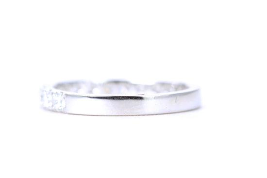 Micro Pavé 3/4 Carat Diamond Ring in 14K White Gold